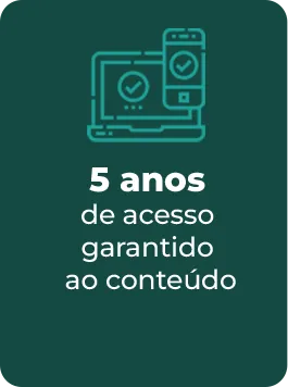 5 anos de acesso garantido ao conteúdo