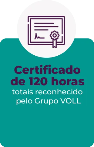 Certificado de 120 horas totais reconhecido pelo Grupo VOLL